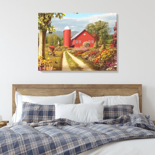 Alan Giana "Countryside Afternoon" Canvas Print (Insitu (Slaapkamer))