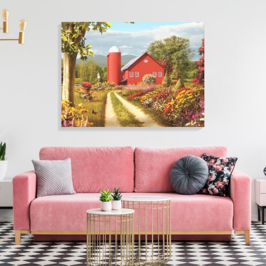 Alan Giana "Countryside Afternoon" Canvas Print (Insitu (Woonkamer))