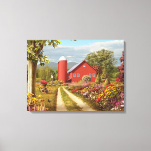 Alan Giana "Countryside namaak" Canvas Print