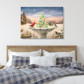 Alan Giana "De geest van vrienden" Canvas Print (Insitu (Slaapkamer))