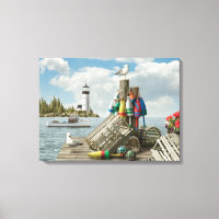 Alan Giana "Dockside" Canvas Print