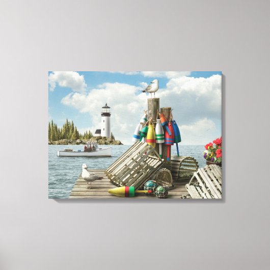 Alan Giana "Dockside" Canvas Print (Voorkant)