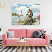 Alan Giana "Dockside" Canvas Print (Insitu (Woonkamer))