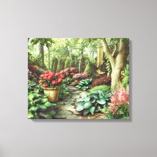 Alan Giana "Dragonfly Garden" Canvas Print (Voorkant)