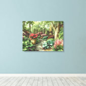 Alan Giana "Dragonfly Garden" Canvas Print (Insitu (Houten vloer))
