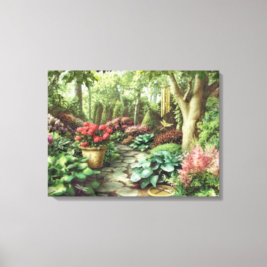 Alan Giana "Dragonfly Garden" Canvas Print (Voorkant)