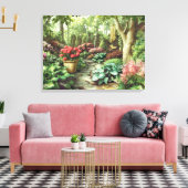 Alan Giana "Dragonfly Garden" Canvas Print (Insitu (Woonkamer))