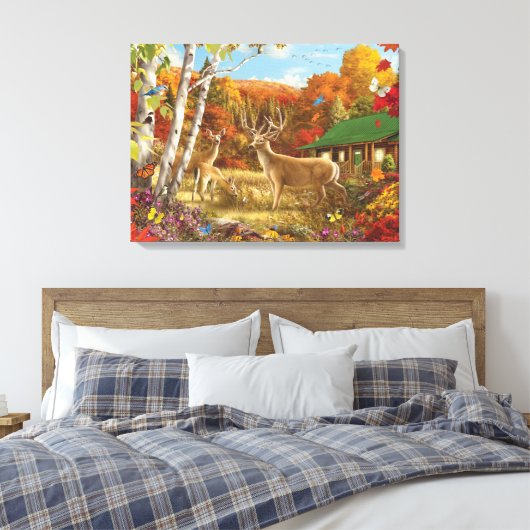 Alan Giana "Ergens in een veld 3" Canvas Print (Insitu (Slaapkamer))