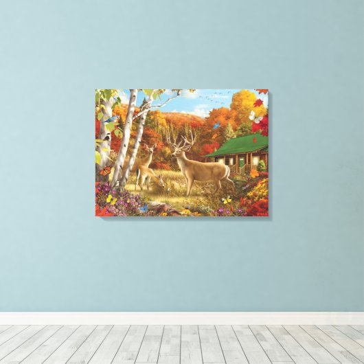 Alan Giana "Ergens in een veld 3" Canvas Print (Insitu (Houten vloer))