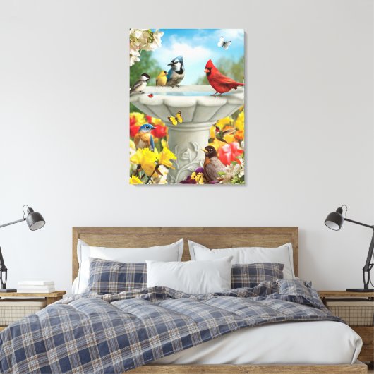 Alan Giana "Garden Friends" Canvas Print (Insitu (Slaapkamer))