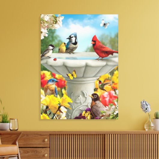 Alan Giana "Garden Friends" Canvas Print (Insitu (Woonkamer))