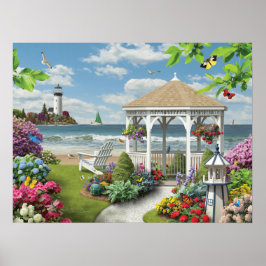 Alan Giana "Gazebo by the Zee" Poster
