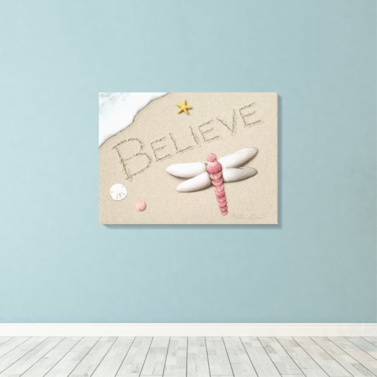 Alan Giana "Geloof" Canvas Print (Insitu (Houten vloer))