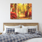 Alan Giana "Herfst Bossen" Canvas Print (Insitu (Slaapkamer))