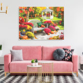 Alan Giana "Herfst Oasis 2" Canvas Print (Insitu (Woonkamer))