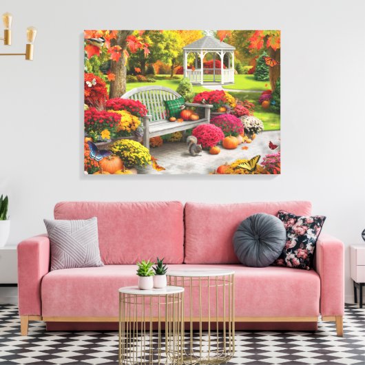 Alan Giana "Herfst Oasis 2" Canvas Print (Insitu (Woonkamer))