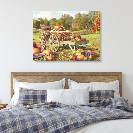 Alan Giana "Herfst Schatten" Canvas Print (Insitu (Slaapkamer))