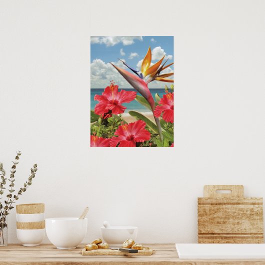 Alan Giana "Hibiscus in Paradise" Poster (Keuken)