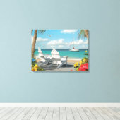 Alan Giana "In de Sunshine 3" Canvas Print (Insitu (Houten vloer))