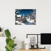 Alan Giana "In Winter's Home" Poster (Thuiskantoor)