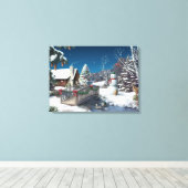 Alan Giana "In Winter's Home" Vinyl Fotobehang Canvas Afdruk (Insitu (Houten vloer))