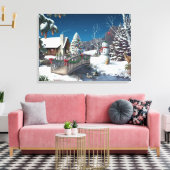 Alan Giana "In Winter's Home" Vinyl Fotobehang Canvas Afdruk (Insitu (Woonkamer))