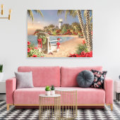 Alan Giana "Island Lights" Vinyl Fotobehang Canvas Afdruk (Insitu (Woonkamer))
