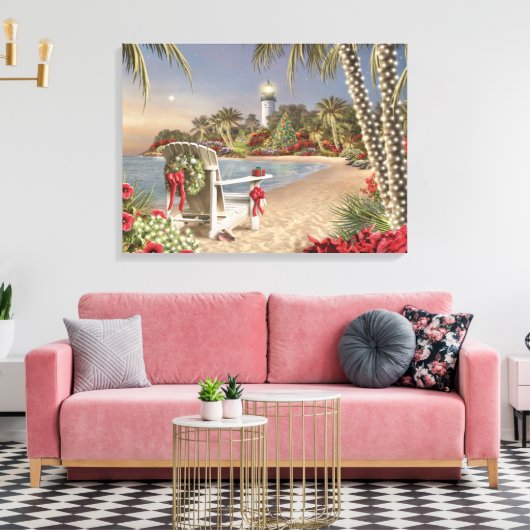 Alan Giana "Island Lights" Vinyl Fotobehang Canvas Afdruk (Insitu (Woonkamer))