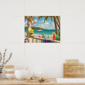 Alan Giana "Island Retreat" Poster (Keuken)