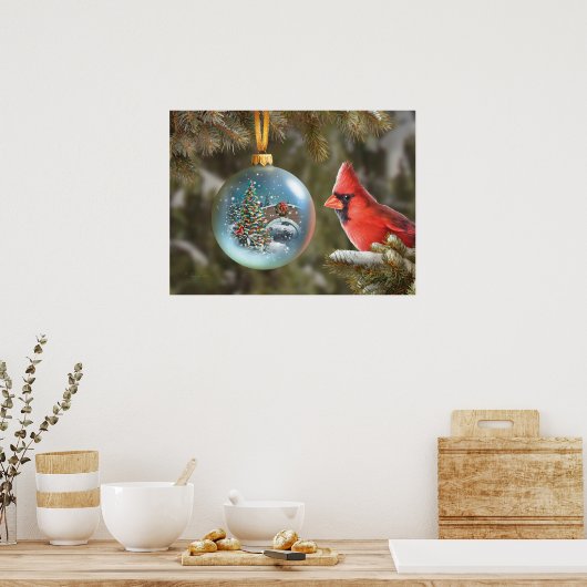 Alan Giana "Kerstdromen"-Poster Poster (Keuken)