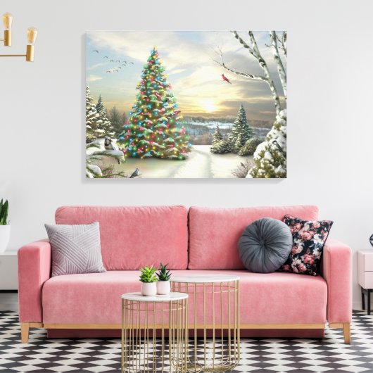 Alan Giana "Kerstmorgen" Canvas Print (Insitu (Woonkamer))