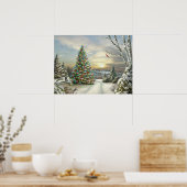 Alan Giana "Kerstmorgen" Poster (Keuken)