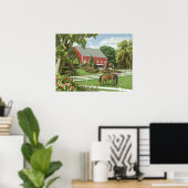 Alan Giana "Leaves of Green" Poster (Thuiskantoor)