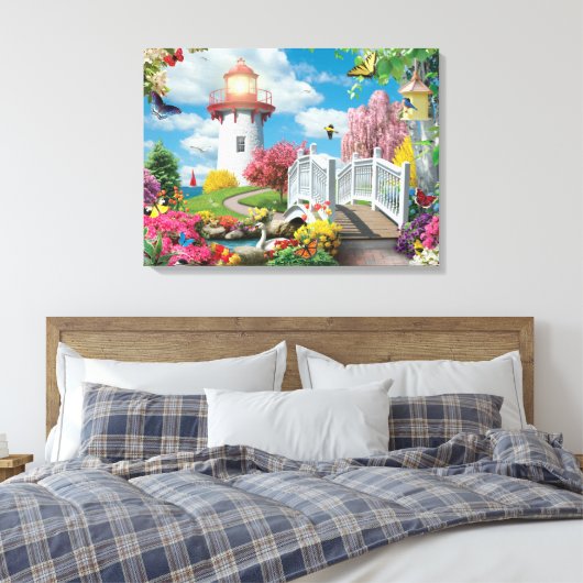 Alan Giana "Lente Licht" Canvas Print (Insitu (Slaapkamer))