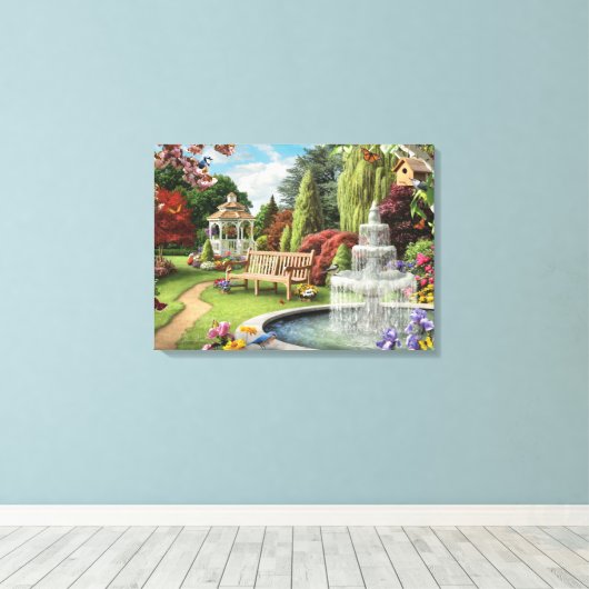 Alan Giana "Make a Wish 2" Vinyl Fotobehang Canvas Afdruk (Insitu (Houten vloer))