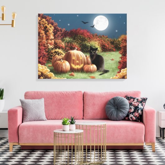 Alan Giana "Midnight" Canvas Print (Insitu (Woonkamer))