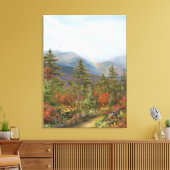 Alan Giana "Misty Mountains" Vinyl Fotobehang Canvas Afdruk (Insitu (Woonkamer))