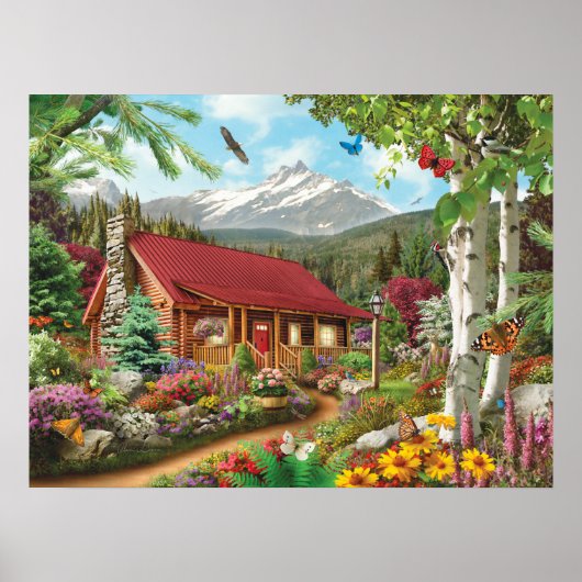 Alan Giana "Mountain Hideaway" Poster (Voorkant)