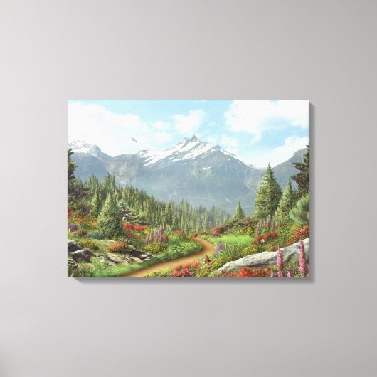Alan Giana "Naar de Berg" Canvas Print (Voorkant)
