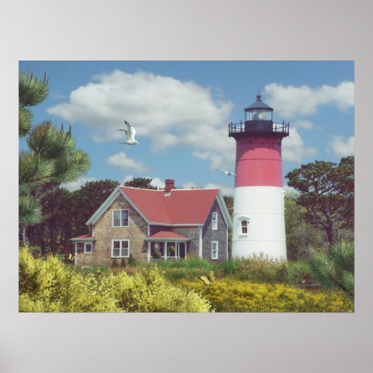 Alan Giana "Nauset Light"-Poster Poster (Voorkant)