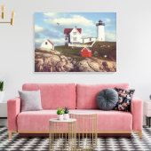 Alan Giana "Nubble Light" Canvas Print (Insitu (Woonkamer))
