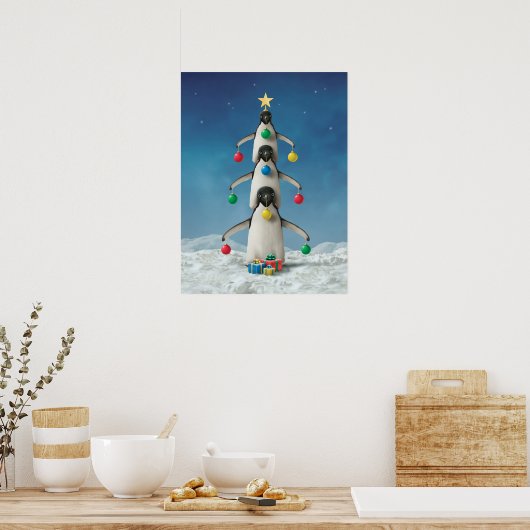 Alan Giana "Oh Penguin Tree" Poster (Keuken)