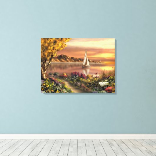Alan Giana "Onward" Canvas Print (Insitu (Houten vloer))