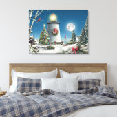 Alan Giana "Op de Nacht" Canvas Print (Insitu (Slaapkamer))