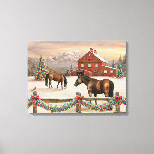 Alan Giana "Peaceful Pasture" Vinyl Fotobehang Canvas Afdruk