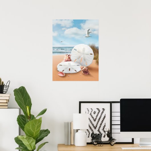 Alan Giana "Sand Dollars"-Poster Poster (Thuiskantoor)