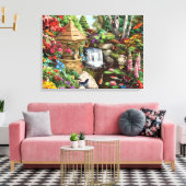 Alan Giana "Secret Garden" Canvas Print (Insitu (Woonkamer))
