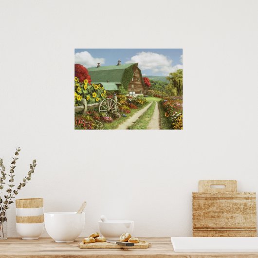 Alan Giana "Silence of the Valley" Poster (Keuken)