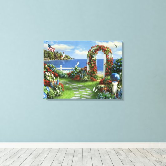 Alan Giana "Silent Wings of Freedom" Canvas Print (Insitu (Houten vloer))