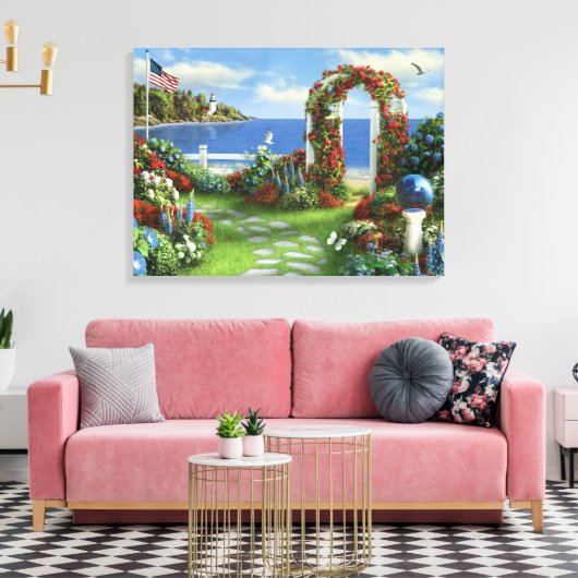 Alan Giana "Silent Wings of Freedom" Canvas Print (Insitu (Woonkamer))